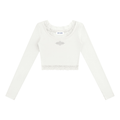 Women's Lace Trim Long Sleeve T-Shirt