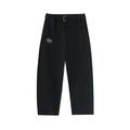 Belted Barrel-leg Chino Pants