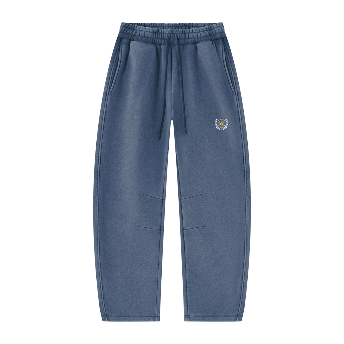 Unisex Vintage Wash Barrel Leg Fleece Sweatpants