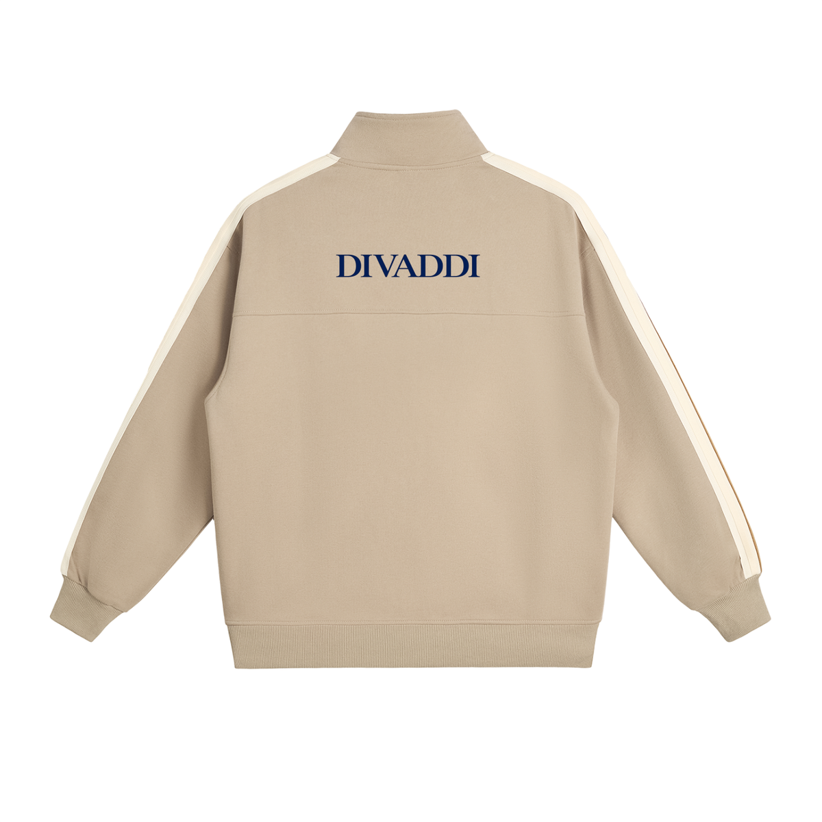 Contrast Side-Stripe Stand Collar  Jacket