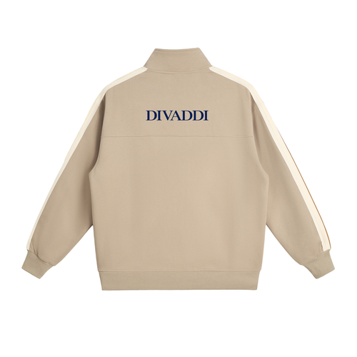 Contrast Side-Stripe Stand Collar  Jacket