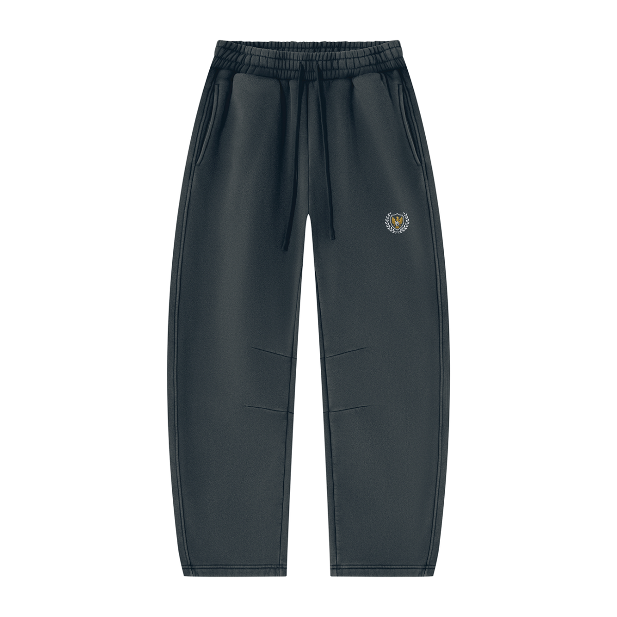 Unisex Vintage Wash Barrel Leg Fleece Sweatpants