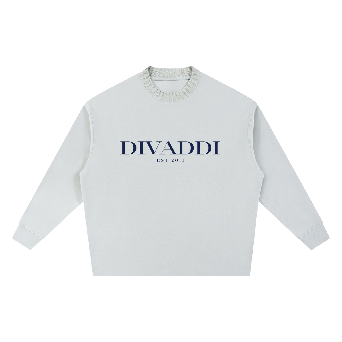 Knitted Round Neck Oversize Sweatshirt