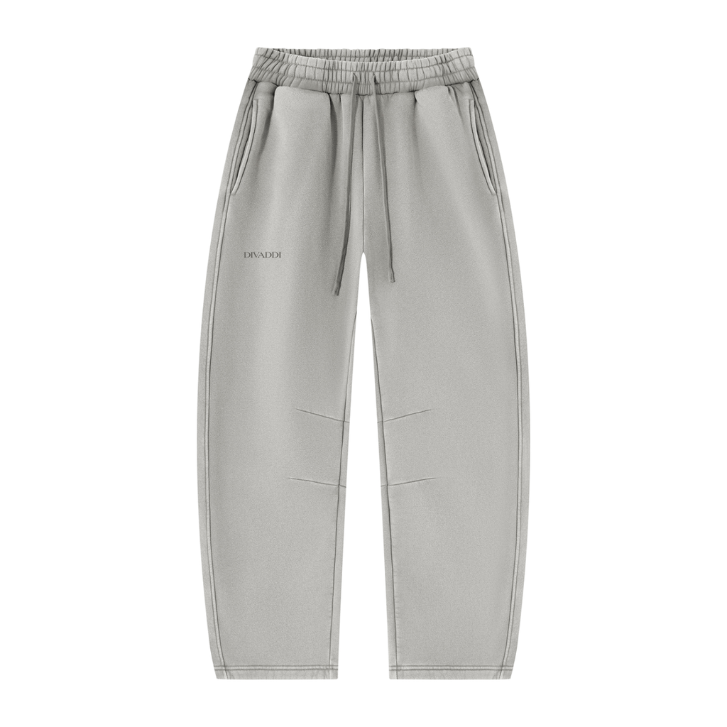 Unisex Vintage Wash Barrel Leg Fleece Sweatpants