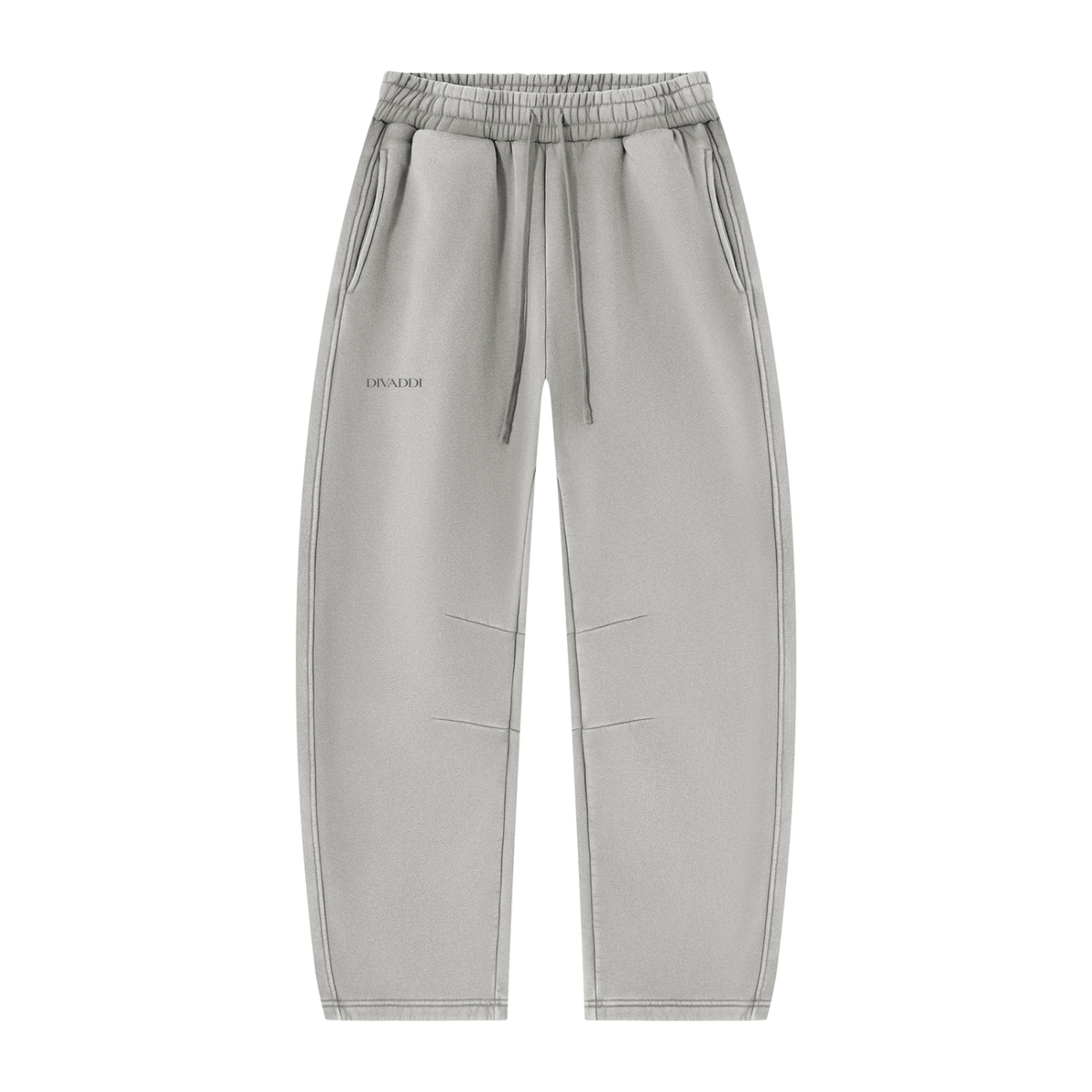 Unisex Vintage Wash Barrel Leg Fleece Sweatpants