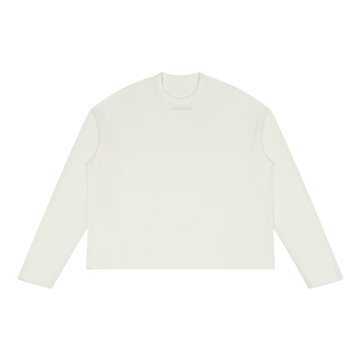 Unisex Raw Edge Long Sleeve T-Shirt