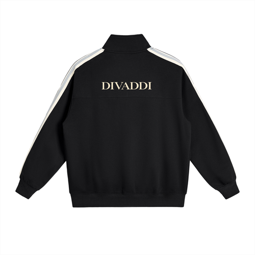 Contrast Side-Stripe Stand Collar  Jacket