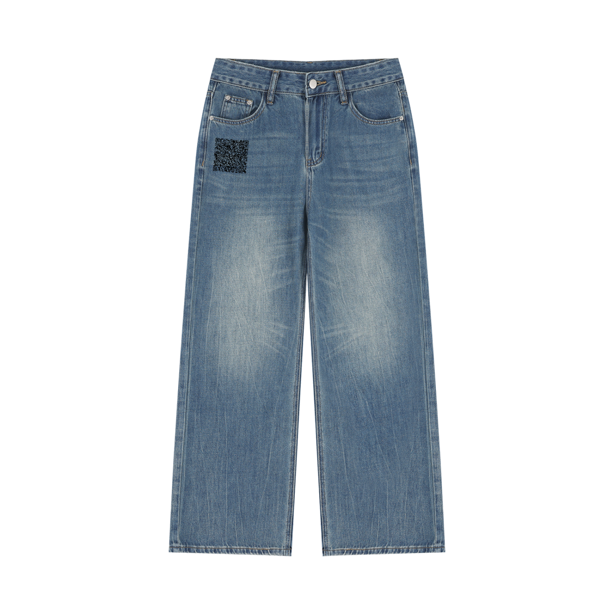 Women’s Vintage Wash Wide Leg Jeans