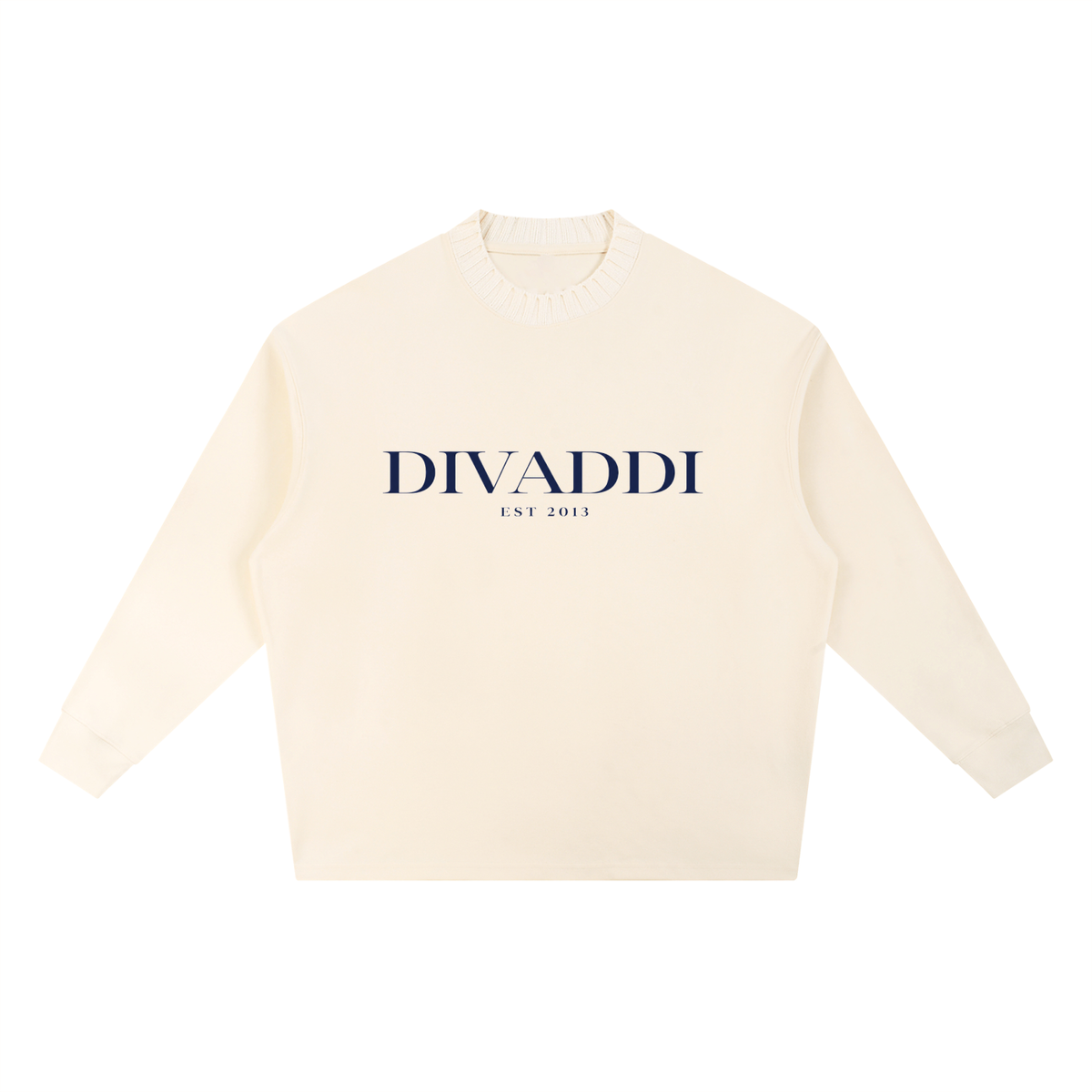 Knitted Round Neck Oversize Sweatshirt