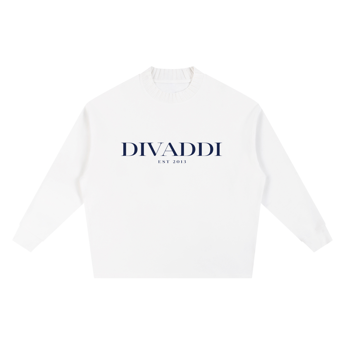 Knitted Round Neck Oversize Sweatshirt