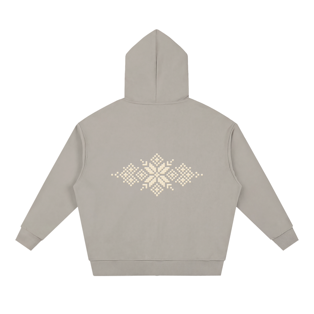 Unisex Loose Solid Full Zip Hoodie