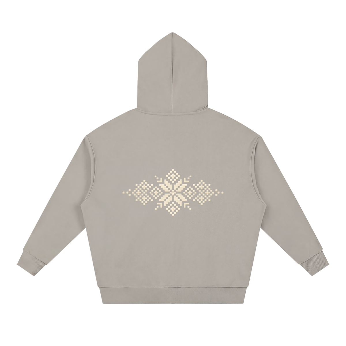 Unisex Loose Solid Full Zip Hoodie