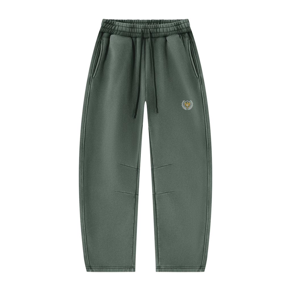 Unisex Vintage Wash Barrel Leg Fleece Sweatpants