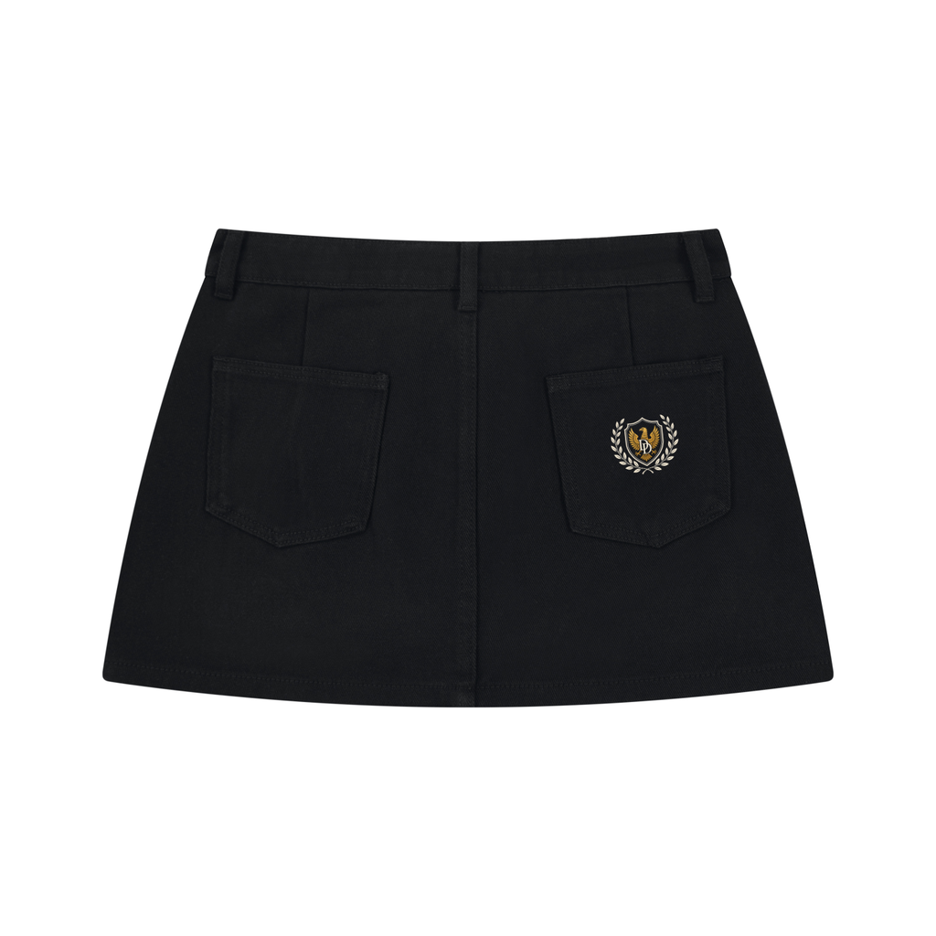 Women's Studded Denim Mini Skirt