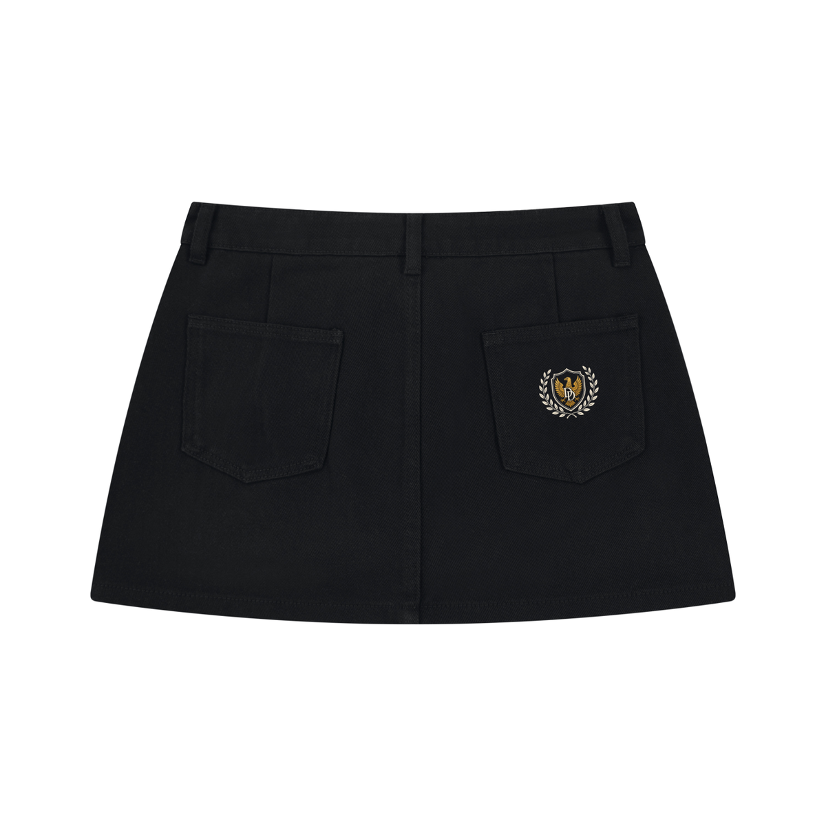 Women's Studded Denim Mini Skirt