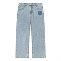 Unisex Vintage Wash Straight Leg Jeans
