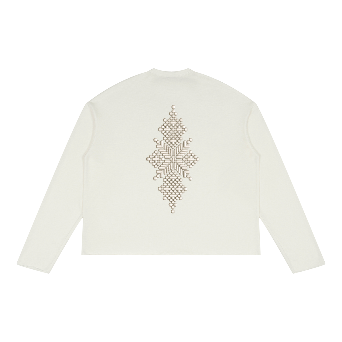 Unisex Raw Edge Long Sleeve T-Shirt