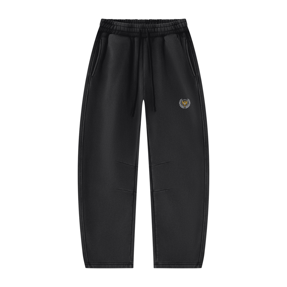 Unisex Vintage Wash Barrel Leg Fleece Sweatpants