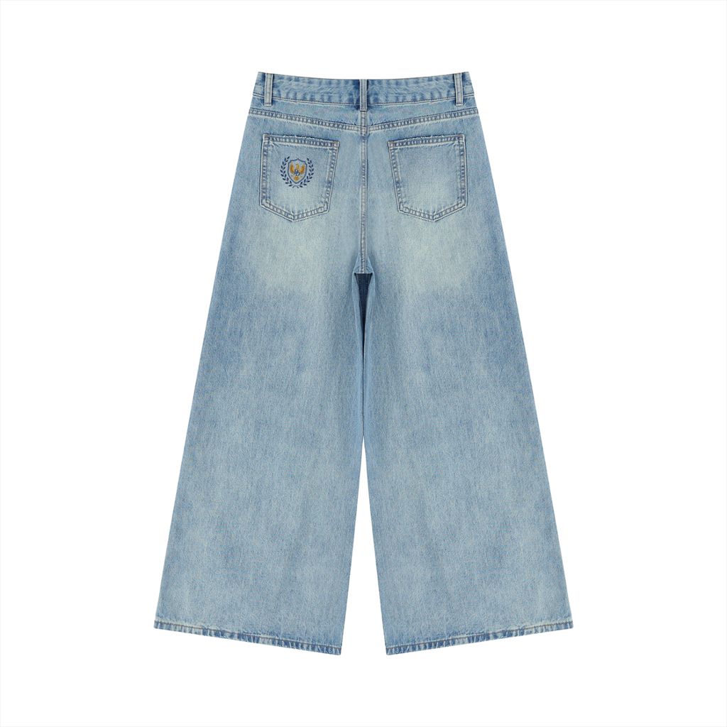 Women’s Vintage Wash Wide Leg Jeans